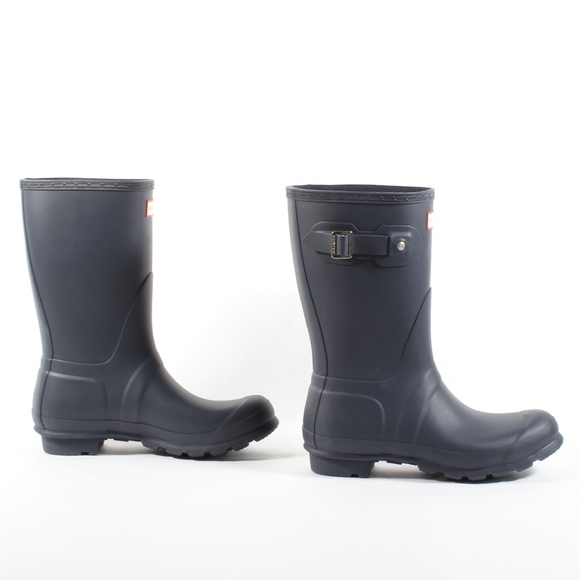 Hunter Womens Original Short Rain Boots Matte Navy - Picture 5 of 8